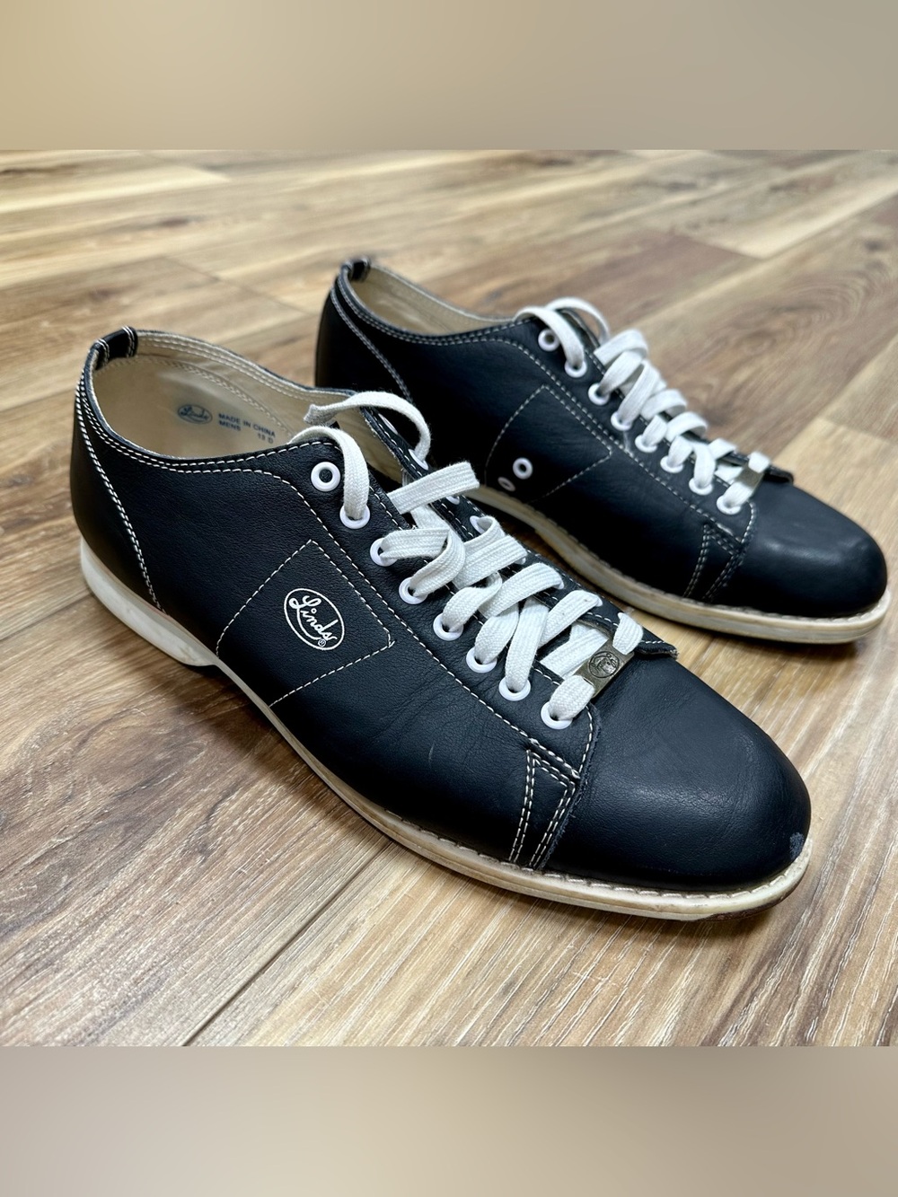 Linds Classic Leather Bowling Shoes #2560, Black, Right Hand, Size 13